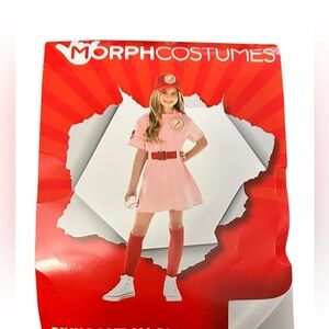 Pink and Red Kids Baseball Costume